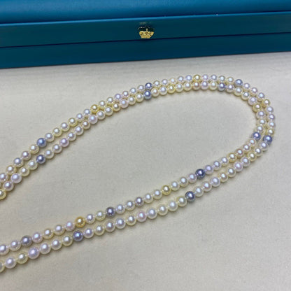 Candy Color Akoya Pearls Necklace