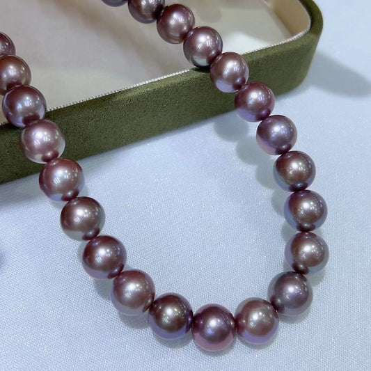 Rose Purple Edison Pearls Necklace