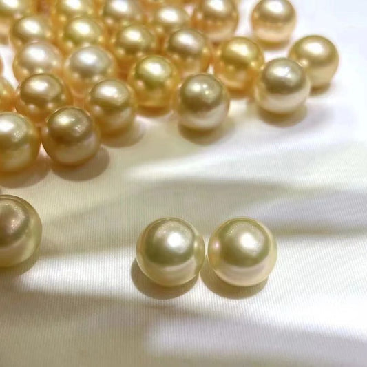 Golden South Sea Pearls Earrings