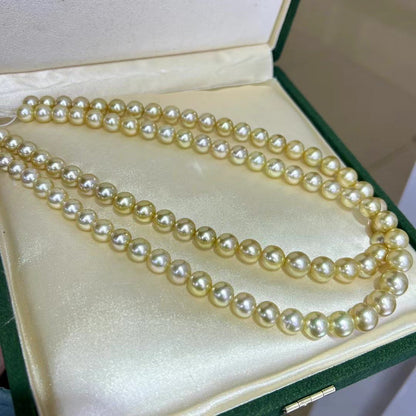 Rich Golden South Sea Pearls Necklace