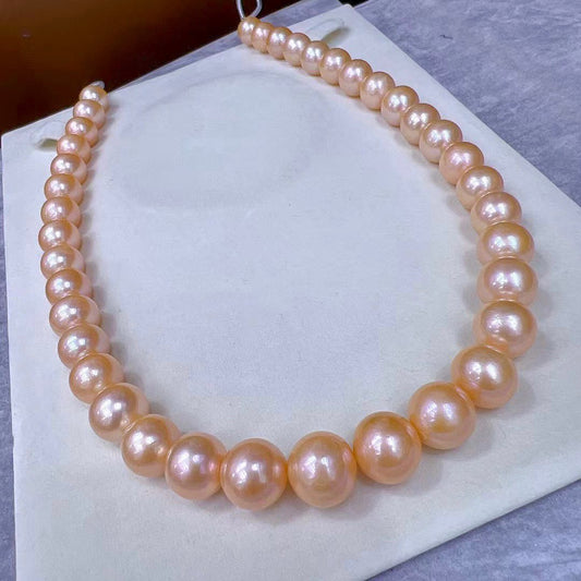 Orange Color Edison Pearl Necklace