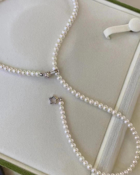 White Color 80cm Length Freshwater Pearls Necklace