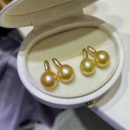 Strong Golden South Sea Pearls Earrings