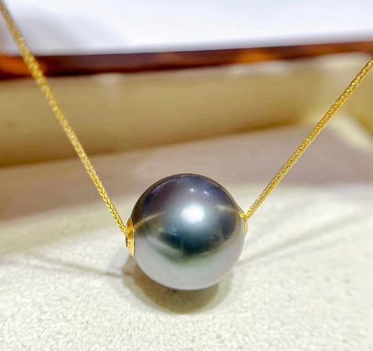 Platinum Gray Tahitian Pearl Pendant