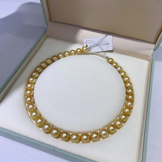 Strong Golden South Sea Pearls Necklace