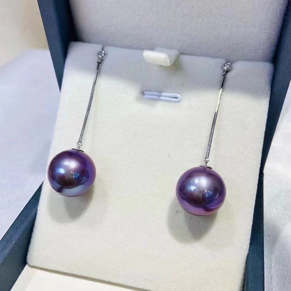 Monster Purple Edison Pearls Earrings