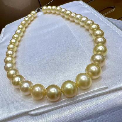 Strong Golden South Sea Pearls Necklace