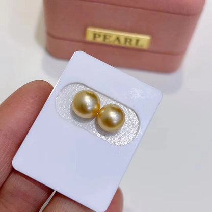 Strong Golden South Sea Pearl Earrings