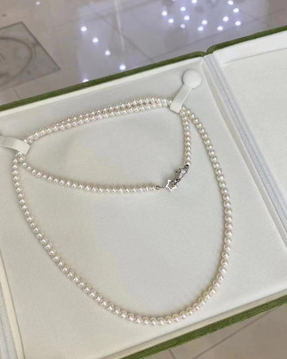 White Color 80cm Length Freshwater Pearls Necklace