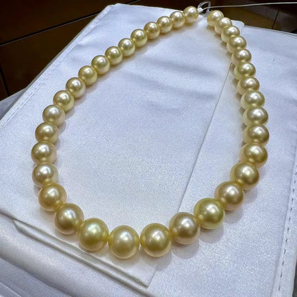 Strong Golden South Sea Pearls Necklace