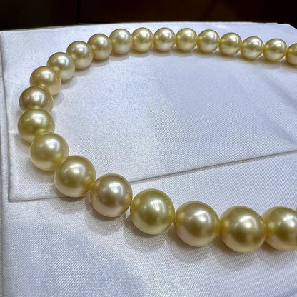 Strong Golden South Sea Pearls Necklace