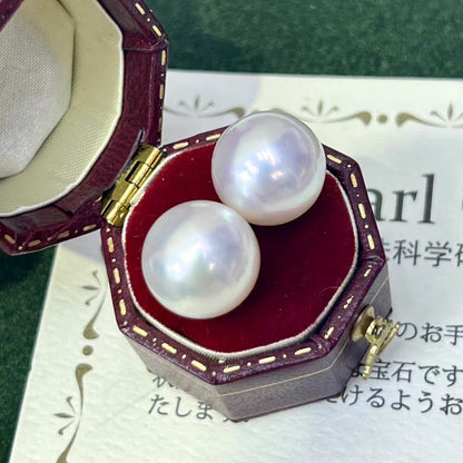 White Australia South Sea Pearls Earrings