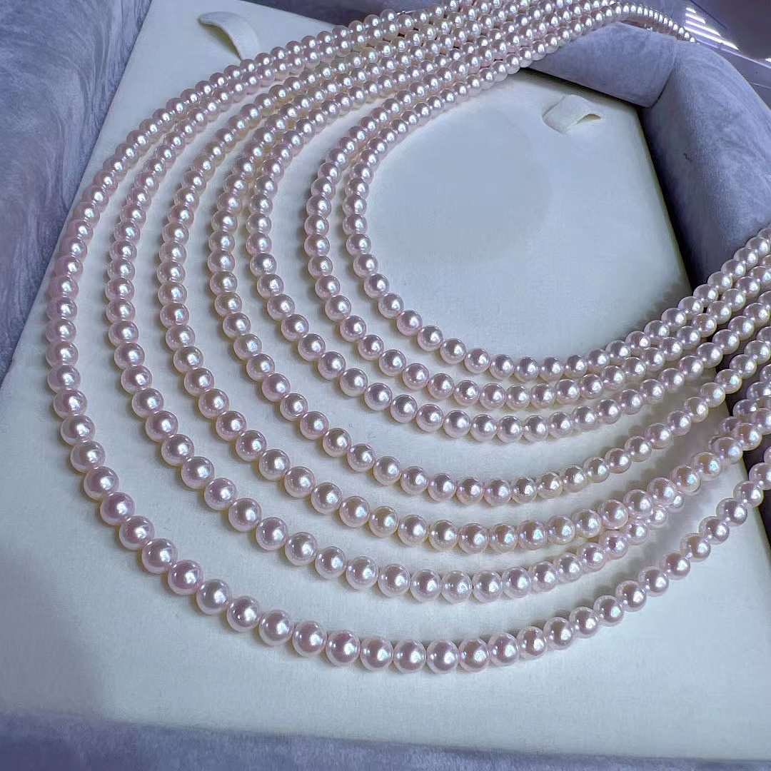 Sakura Pink Akoya Baby Pearls Necklaces