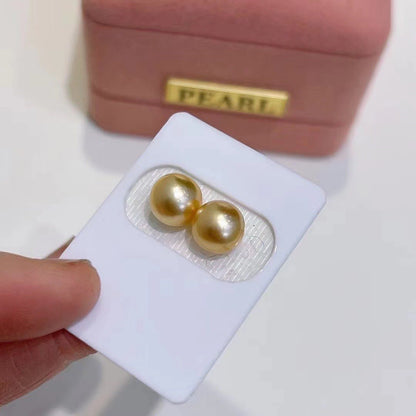 Strong Golden South Sea Pearl Earrings