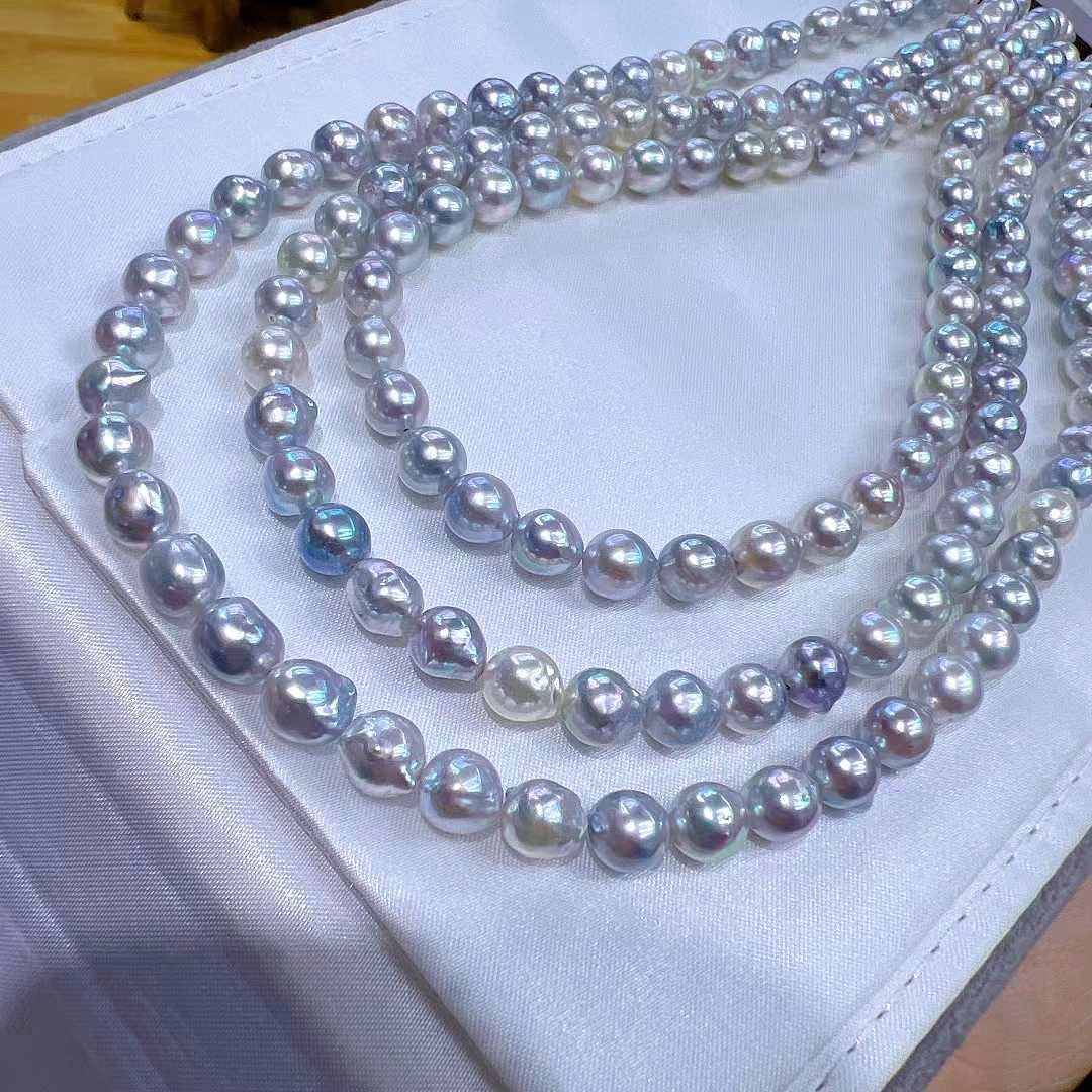 Candy Baroque Saltwater Akoya Pearls Necklaces