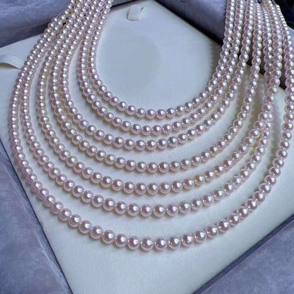 Sakura Pink Akoya Baby Pearls Necklaces