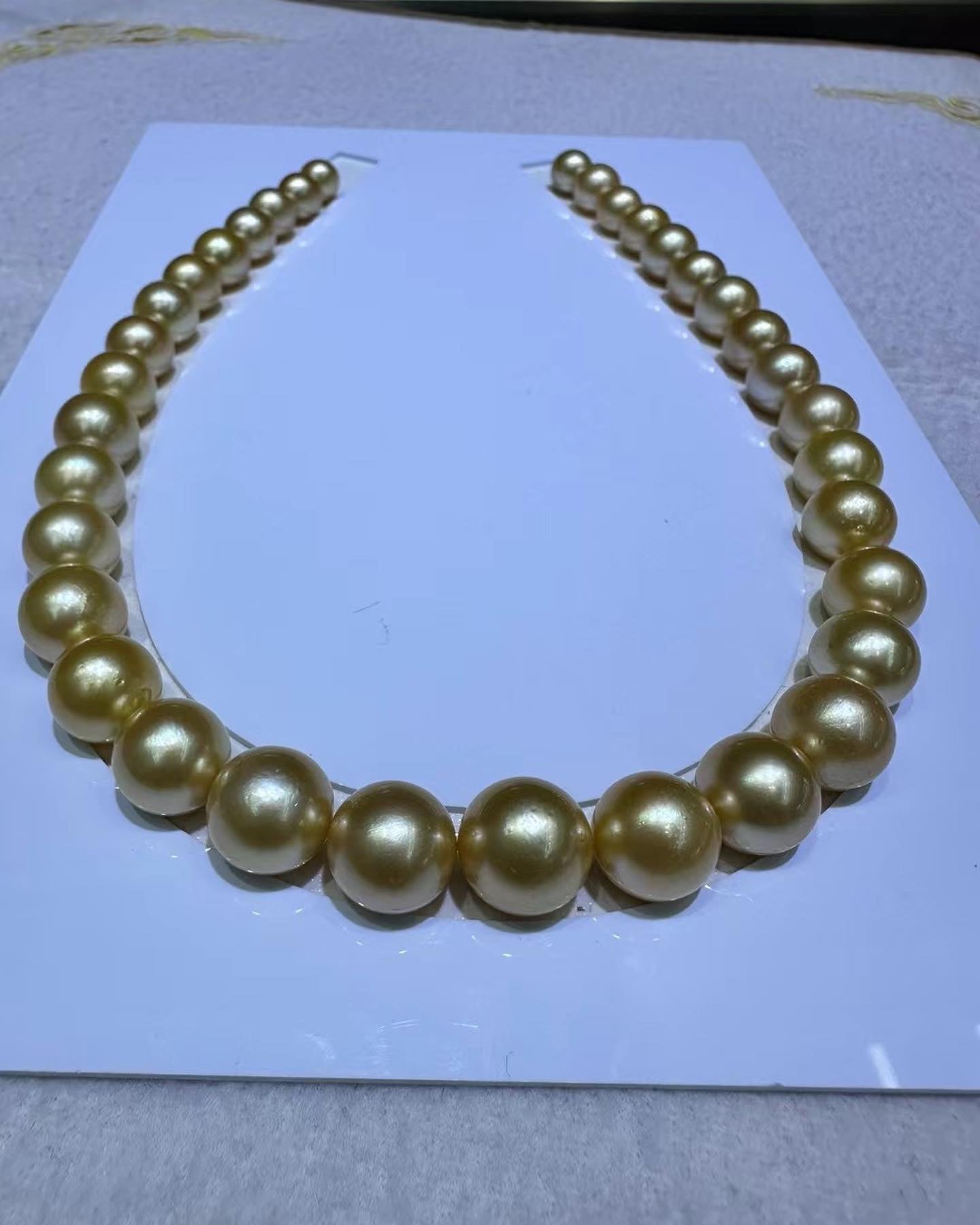 Golden South Sea Pearls Necklace