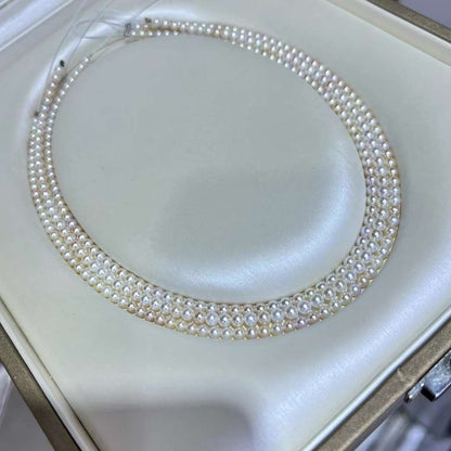 White Freshwater Nucleated Baby-Pearls Necklace