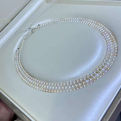 White Freshwater Nucleated Baby-Pearls Necklace