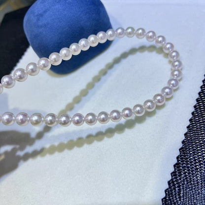 White Akoya Pearls Necklace