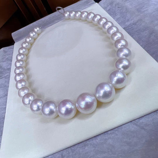 White and Pink Australia South Sea Pearls Necklace