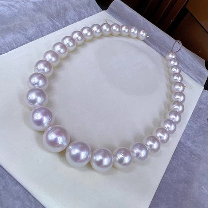 White and Pink Australia South Sea Pearls Necklace