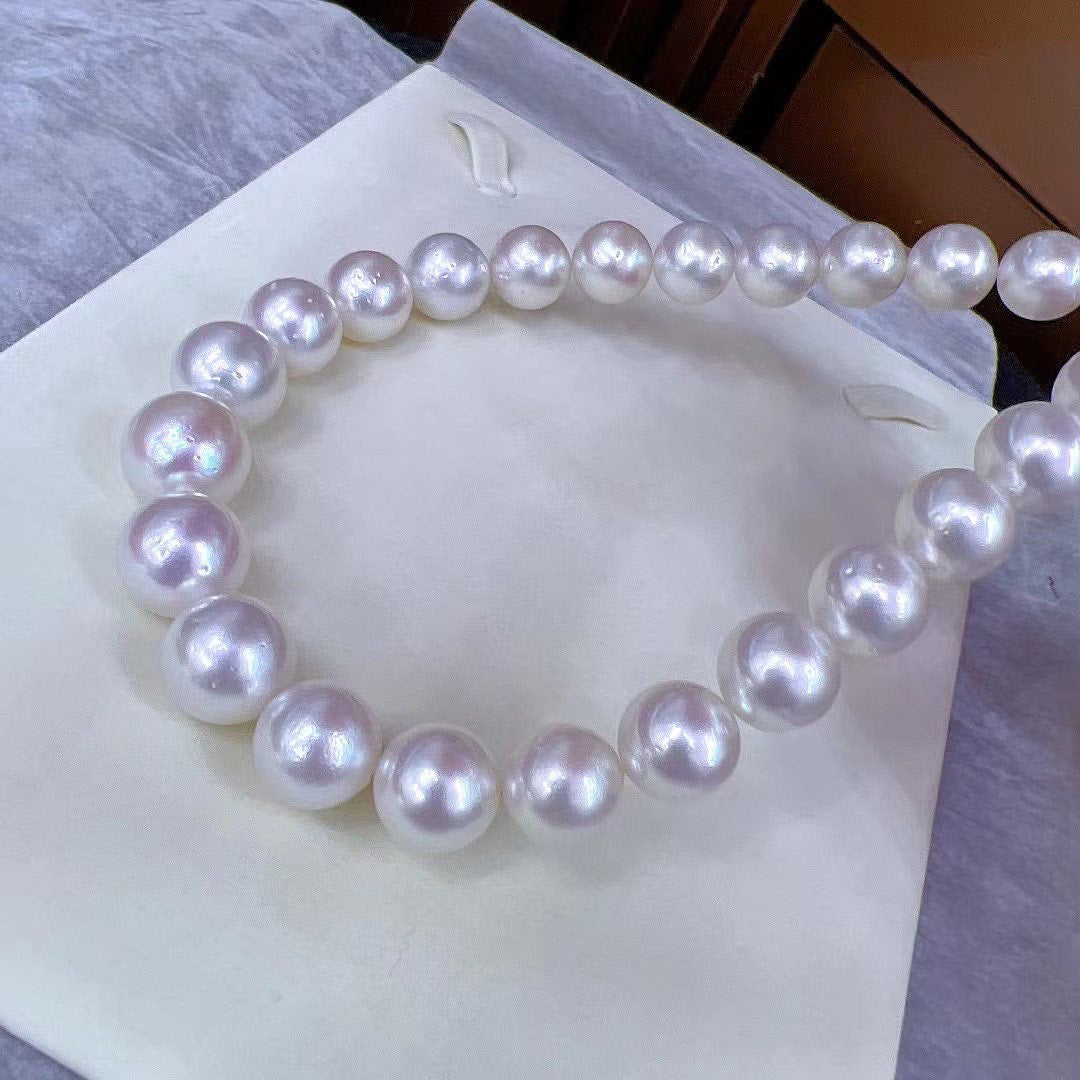 White and Pink Australia South Sea Pearls Necklace