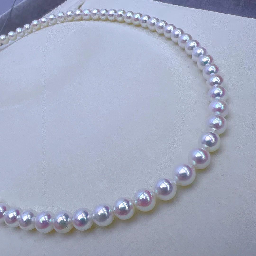 Sakura Pink Akoya Pearls Necklace