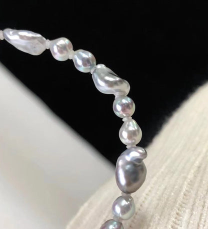 Platinum Grey Tahitian KESHI Pearls Bracelet