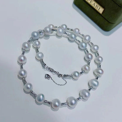 White Color Freshwater Pearls Necklace